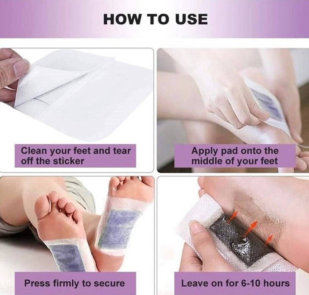 Detox Foot Patch Lavendel (28 stk / 14 netter)