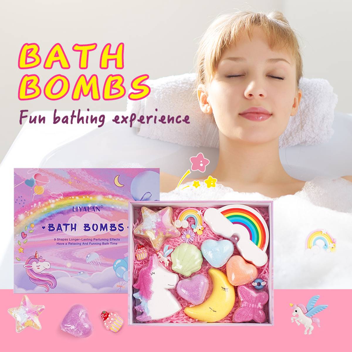 Liyalan Bath Bombs Kit